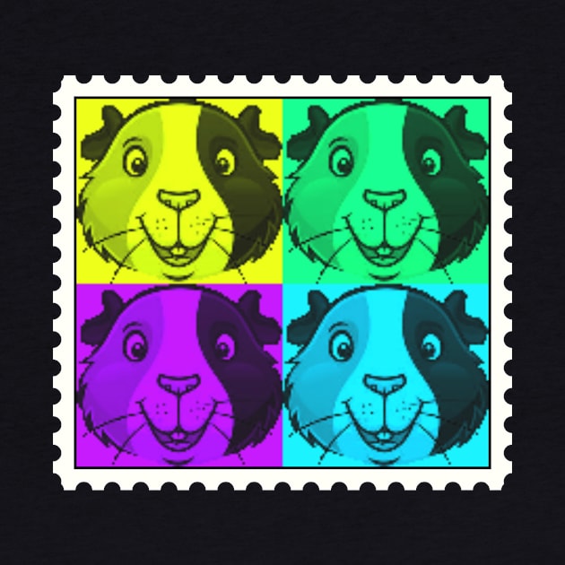 Guinea Pig Postage Stamp by ARTWORKandBEYOND